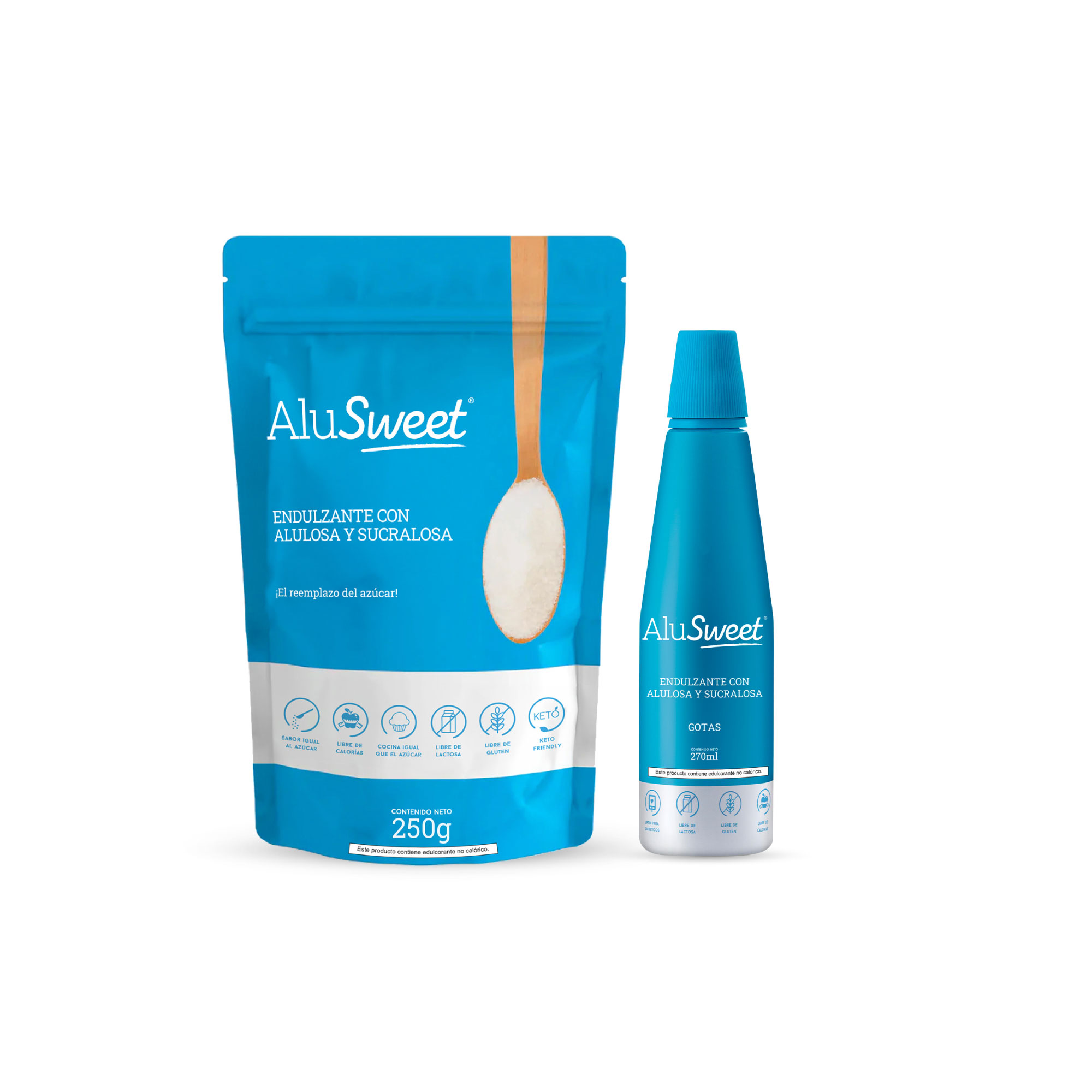 Pack AluSweet Polvo 500 g y Gotas 180 ml